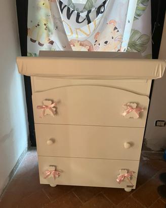 Mobiletto Erbesi con fasciatoio e bagnetto