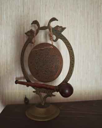 gong Indiano vintage  ottone 