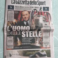 GAZZETTA DELLO SPORT 13.6.2023 SILVIO BERLUSCONI