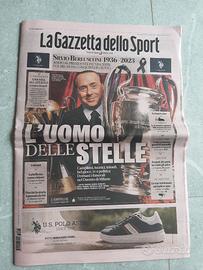 GAZZETTA DELLO SPORT 13.6.2023 SILVIO BERLUSCONI