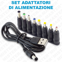 Alimentatore Universale USB Set Adattatori USB