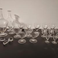 bicchieri in cristallo vintage 