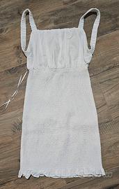 Vestito vestitino Bershka bianco taglia M 28