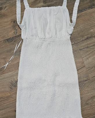Vestito vestitino Bershka bianco taglia M 28