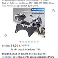 Anti vento per Honda CRF1000L Africa Twin