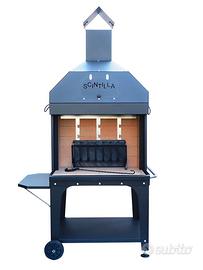 Barbecue Scintilla 110x250cm Nero