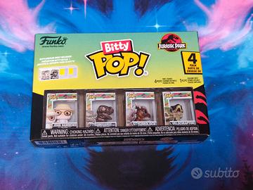 Set di 4 Funko Bitty Pop a tema Jurassic Park
