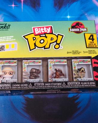 Set di 4 Funko Bitty Pop a tema Jurassic Park