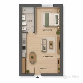 Monolocale in zona Barca