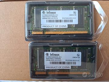 RAM DDR 2X256MB 333 CL 2.5 Infineon