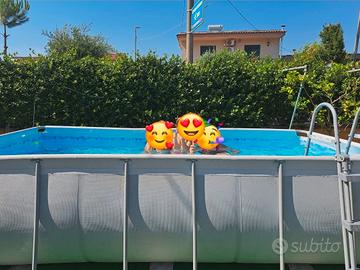 Piscina rettangolare fuori terra
