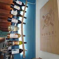 Portabottiglie da parete singolo a LED