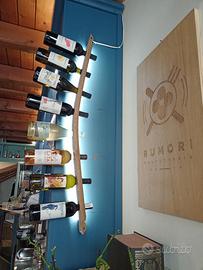 Portabottiglie da parete singolo a LED