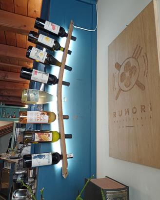 Portabottiglie da parete singolo a LED