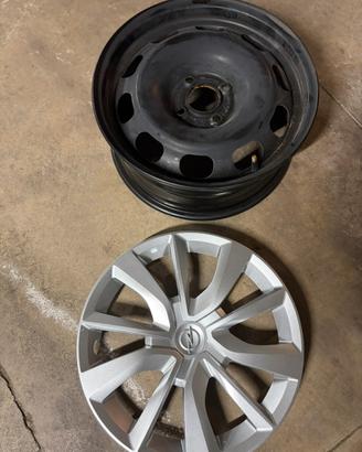 Cerchi in ferro da 16” + copricerchi Opel Corsa