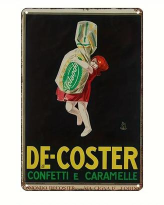 Targa vintage retrò DE COSTER TORINO