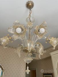 Lampadario in vetro