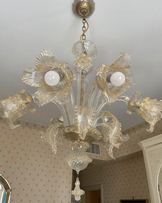 Lampadario in vetro