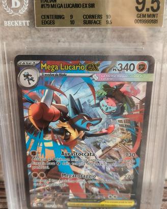 MEGA LUCARIO EX ITA #179 BGS 9.5