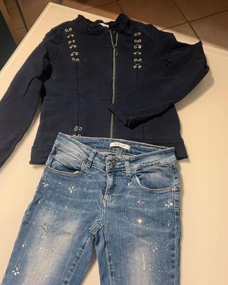 Jeans + Maglia Liu Jo Bambina 6-12 anni