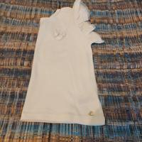 canotta ruches bianco/oro tg.12aa Petit Bateau 