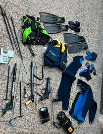 Attrezzatura pesca subacquea