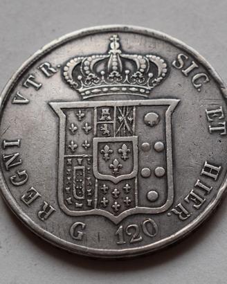 PIASTRA DA 120 GRANA NAPOLI 1858 – FERDINANDO II