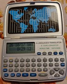 Traduttore elettronico 6 lingue con agenda 