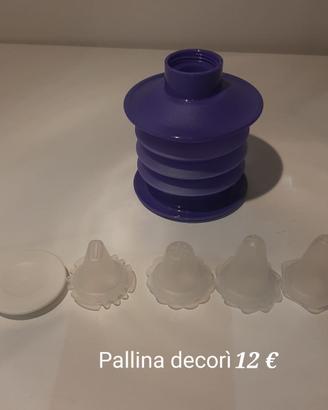 Tupperware pallina decori