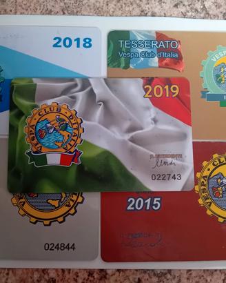 vespa club Italia tessere