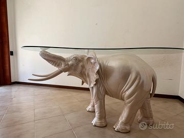 Tavolo da salotto in ceramica e vetro