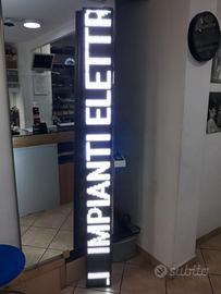 TABELLA LED SCORREVOLI WIFI BIANCA 2 METRI X 20CM