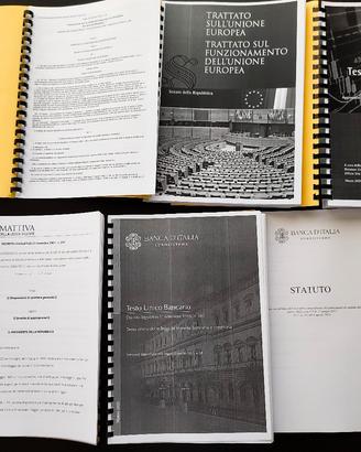 Vari testi normativi per concorsi pubblici