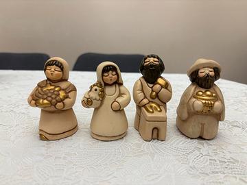 Thun, 4  statuine del presepe classico champagne