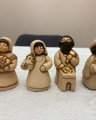 Thun, 4  statuine del presepe classico champagne