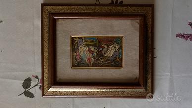 Quadro originale A. Tassi 1984 “lotta di galli”