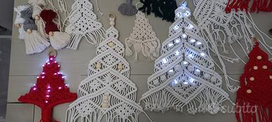 decorazioni natalizie macramè 