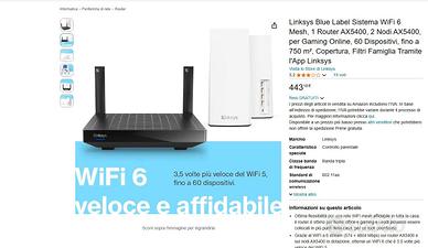 Rete mesh router + 2 nodi