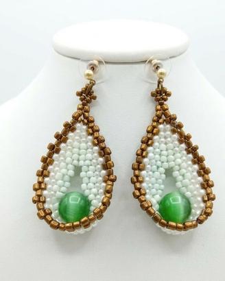 Orecchini Vintage Artigianali Pietre Boho Chic