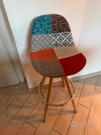 Sgabelli da bar sedia da cucina con schienale 2p