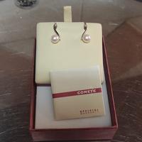 orecchini oro18k con perle e diamanti 