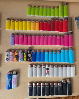 Collezione accendini BIC Clipper oltre 150 pezzi