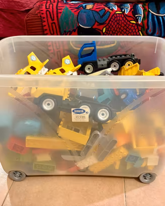 Contenitore con 7,5 kg di mattoncini Lego DUPLO