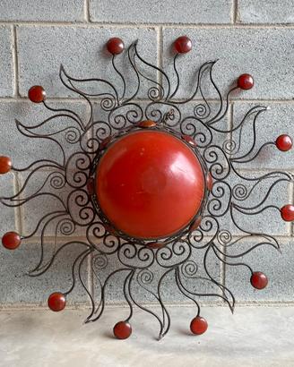Lampadario/applique marocchino in ferro battuto