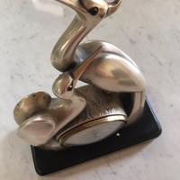 Orologio da tavolo in argento