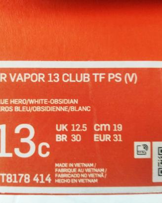 Scarpe da calcetto Nike jr vapore 13