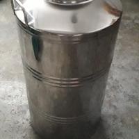 Bidone Fusto in Acciaio Inox per Olio 100L