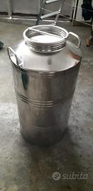 Bidone Fusto in Acciaio Inox per Olio 100L