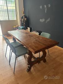 Tavolo legno + 4 sedie