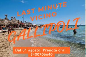 LAST MINUTE vicino GALLIPOLI dal 31 agosto 